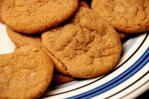 Molasses cookies are wonderful.