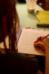 I find it difficult to write while in a coffee shop.