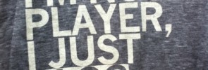 I'm not a player, I just blog a lot.